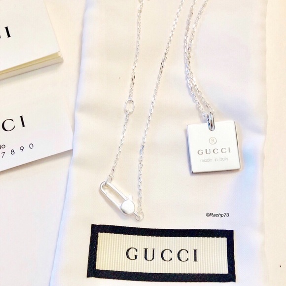 Gucci Jewelry - New Authentic GUCCI Trademark Logo Square Necklace